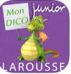 Icône application Junior Larousse, dessin d'un dinosaure. 