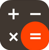Icône application Calculatrice, les signes + - x et =.