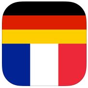 Icône drapeaux allemand et français.