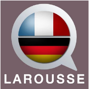 Icône Larousse, drapeaux français et allemand.
