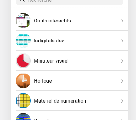 Outils interactifs